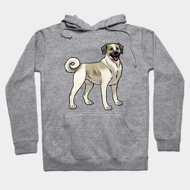 Dog - Anatolian Shepherd - Fawn and White Hoodie by Jen's Dogs Custom Gifts and Designs